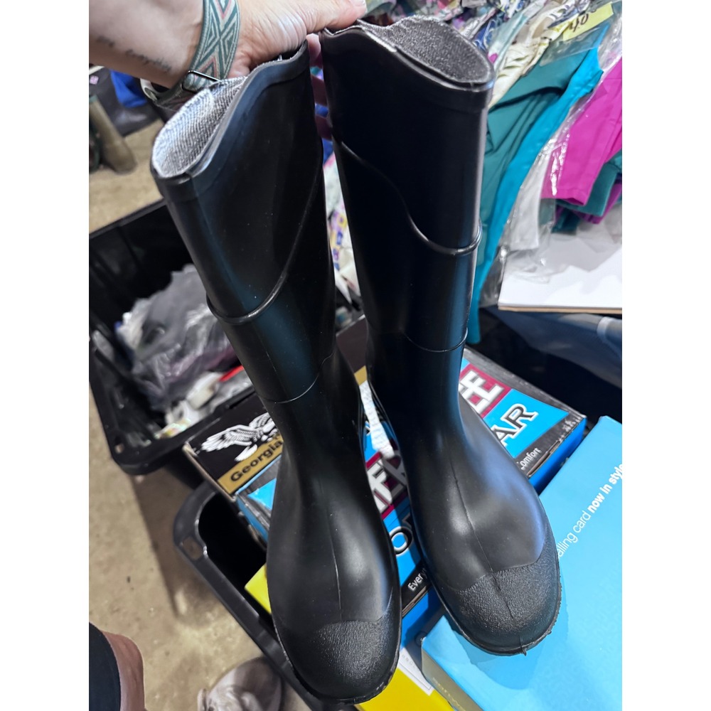 Servus 18822 Black PVC 15in Knee Boots Mens 13 ASTM F2892-18 EH Waterproof